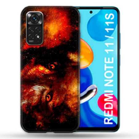 Coque Pour Xiaomi Redmi Note 11 / 11S Animal Loup Espace