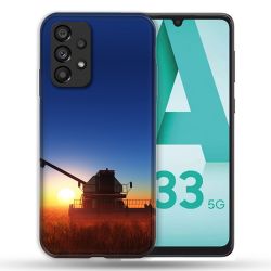 Coque Pour Samsung Galaxy A33 5G Agriculture Moissonneuse Soleil