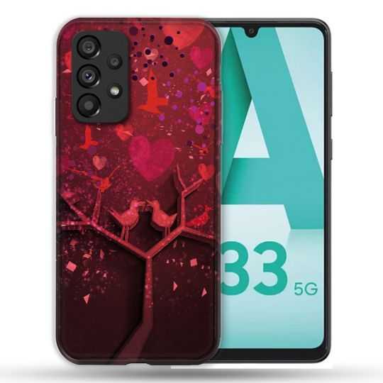 Coque Pour Samsung Galaxy A33 5G Amour Arbre