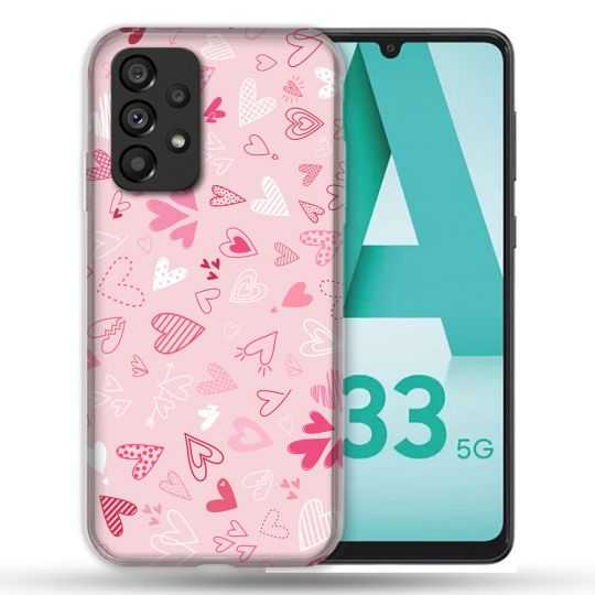 Coque Pour Samsung Galaxy A33 5G Amour Ptis Coeurs