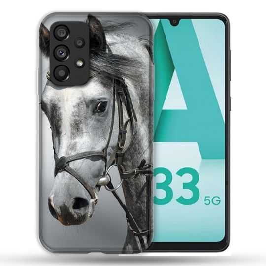 Coque Pour Samsung Galaxy A33 5G Animal Cheval Blanc