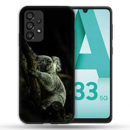 Coque Pour Samsung Galaxy A33 5G Animal Koala Noir