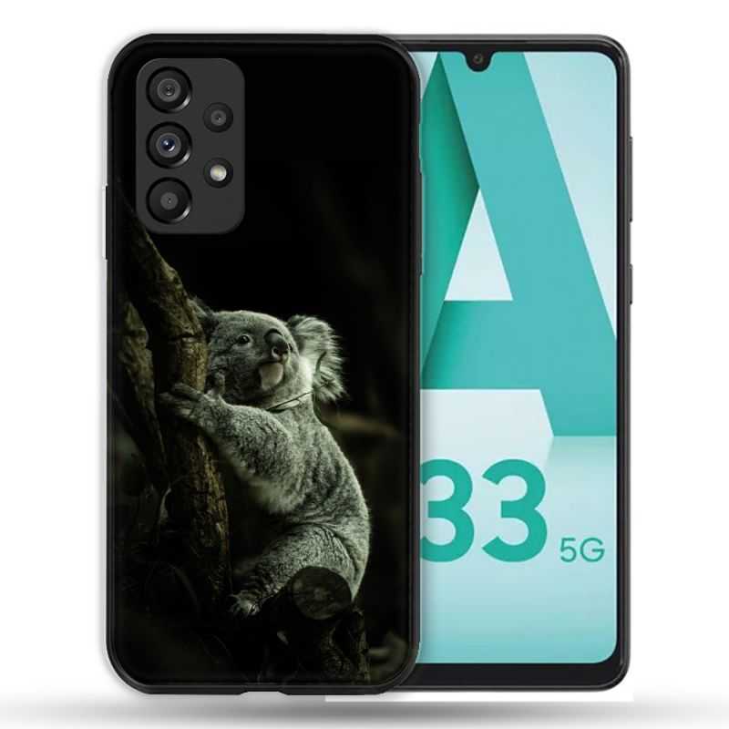 Coque Pour Samsung Galaxy A33 5G Animal Koala Noir