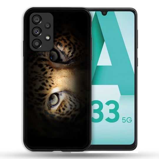 Coque Pour Samsung Galaxy A33 5G Animal Leopard Yeux