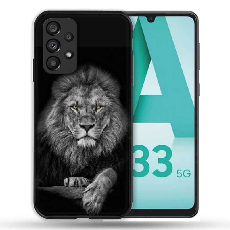 Coque Pour Samsung Galaxy A33 5G Animal Lion Majestueux