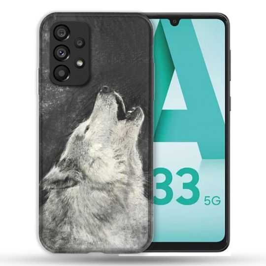 Coque Pour Samsung Galaxy A33 5G Animal Loup Hurlement