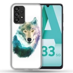Coque Pour Samsung Galaxy A33 5G Animal Loup Montagne