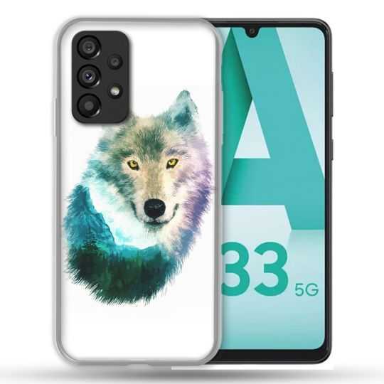 Coque Pour Samsung Galaxy A33 5G Animal Loup Montagne