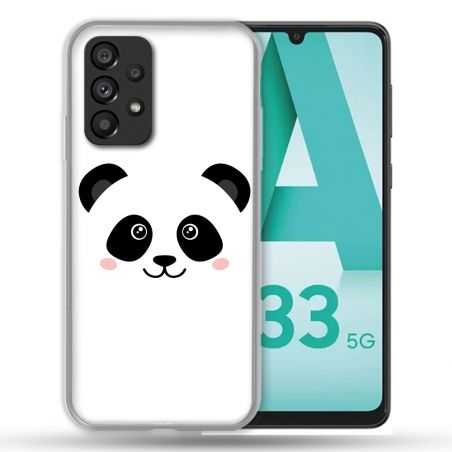 Coque Pour Samsung Galaxy A33 5G Animal Panda Blanc