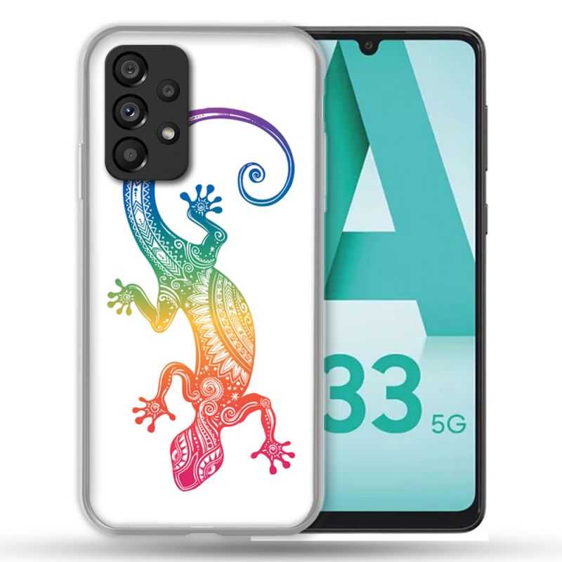 Coque Pour Samsung Galaxy A33 5G Animal Salamandre Color