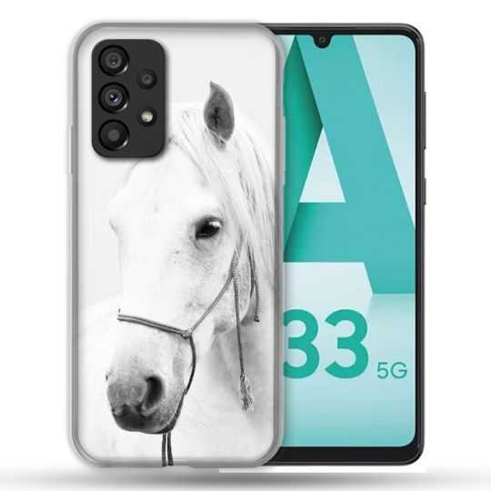 Coque Pour Samsung Galaxy A33 5G Animal Cheval Cristal