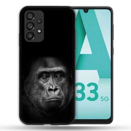 Coque Pour Samsung Galaxy A33 5G Animal Gorille Noir