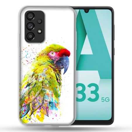 Coque Pour Samsung Galaxy A33 5G Animal Perroquet Jaune