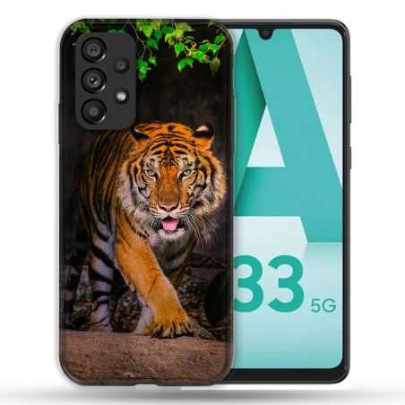 Coque Pour Samsung Galaxy A33 5G Animal Tigre Jungle