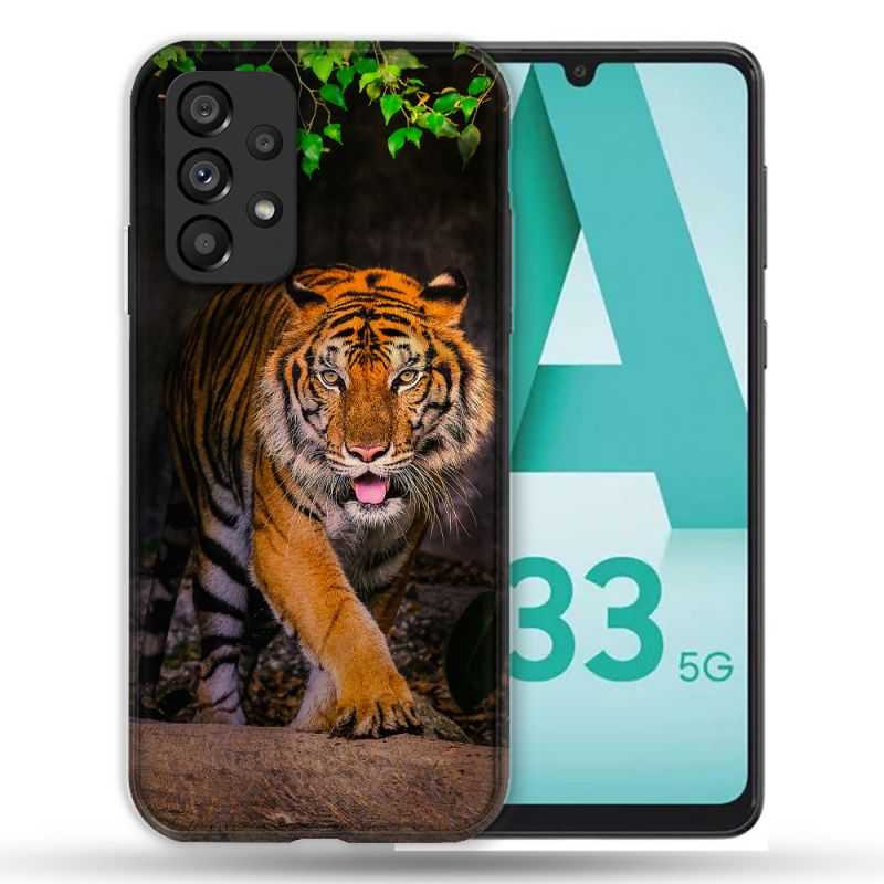 Coque Pour Samsung Galaxy A33 5G Animal Tigre Jungle