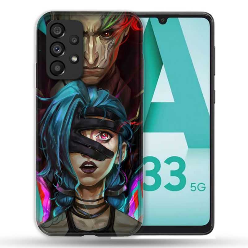 Coque Pour Samsung Galaxy A33 5G Arcane Jynx Bleu