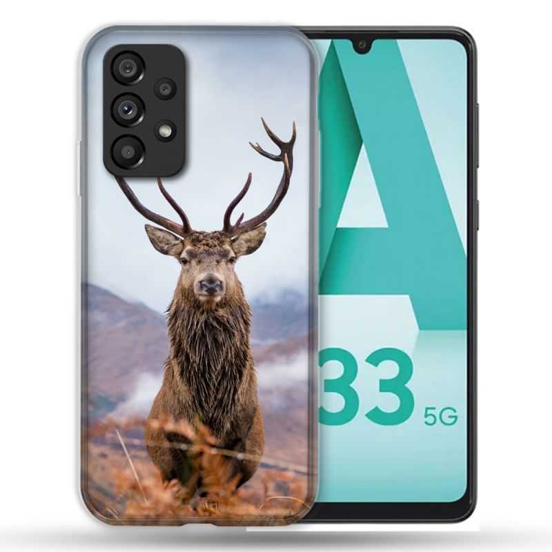 Coque Pour Samsung Galaxy A33 5G Chasse Chevreuil Montagne