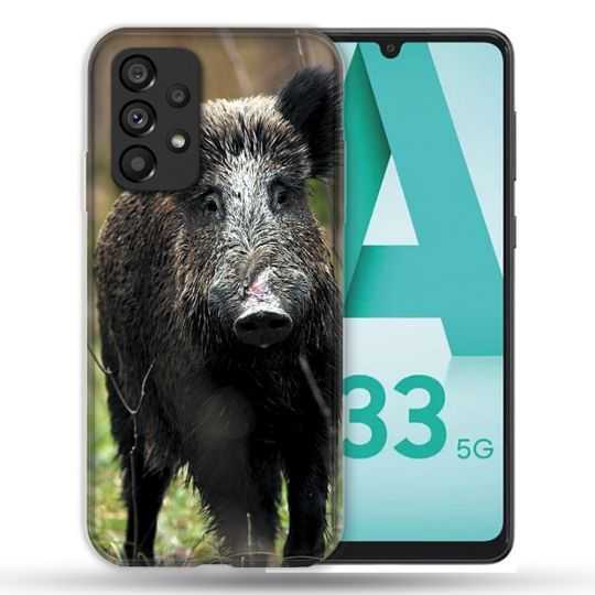 Coque Pour Samsung Galaxy A33 5G Chasse Sanglier bois