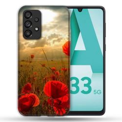 Coque Pour Samsung Galaxy A33 5G Fleur Coquelicot