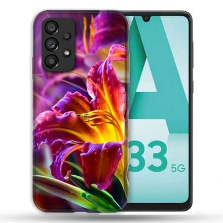 Coque Pour Samsung Galaxy A33 5G Fleur Lys Color
