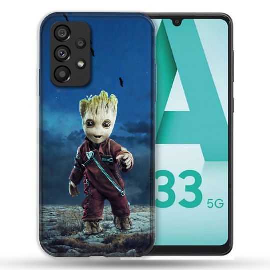 Coque Pour Samsung Galaxy A33 5G Groot Bleu