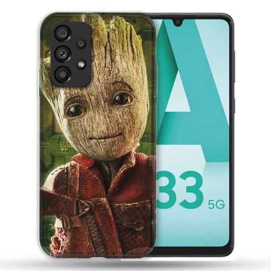 Coque Pour Samsung Galaxy A33 5G Groot Vert