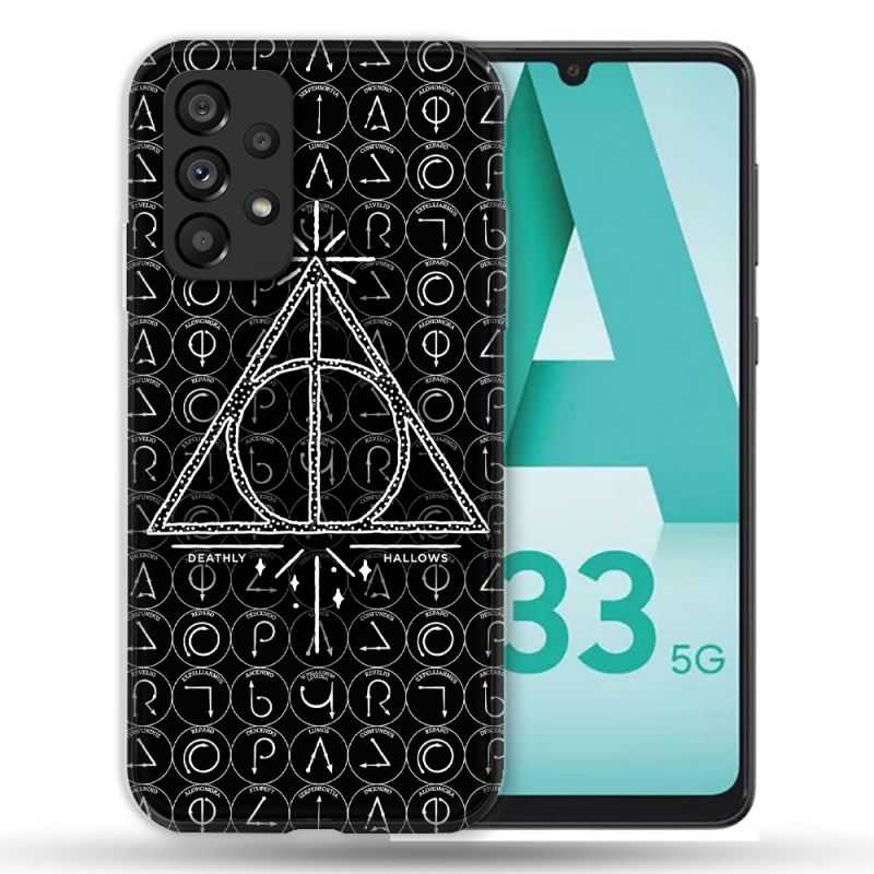 Coque Pour Samsung Galaxy A33 5G Harry Potter Hollows Triangle Noir