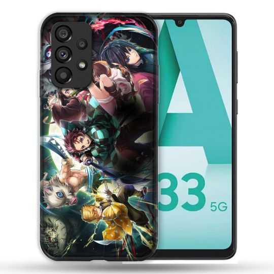 Coque Pour Samsung Galaxy A33 5G Manga Demon Slayer Groupe