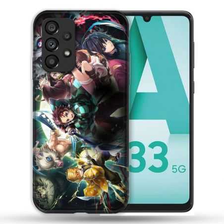 Coque Pour Samsung Galaxy A33 5G Manga Demon Slayer Groupe