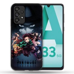 Coque Pour Samsung Galaxy A33 5G Manga Demon Slayer Noir