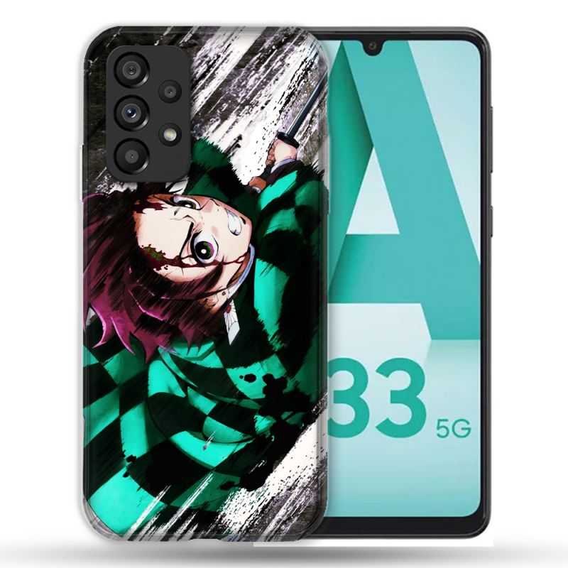 Coque Pour Samsung Galaxy A33 5G Manga Demon Slayer Tanjiro