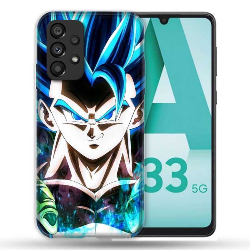 Coque Pour Samsung Galaxy A33 5G Manga Dragon Ball Gogeta Visage