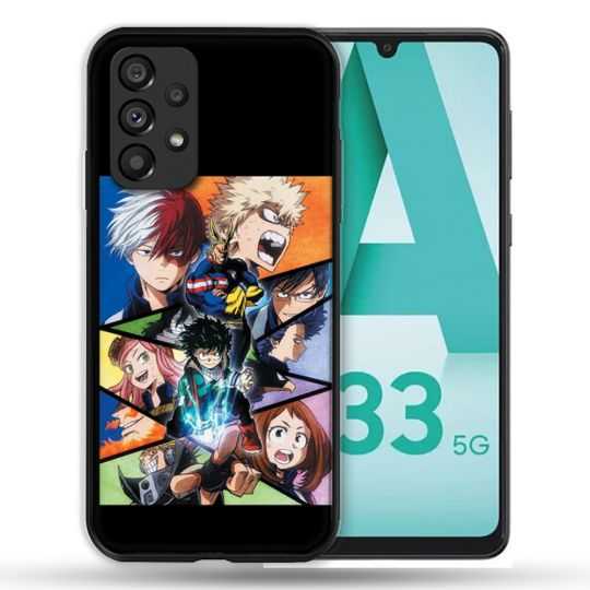 Coque Pour Samsung Galaxy A33 5G Manga My Hero Academia Noir