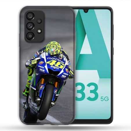 Coque Pour Samsung Galaxy A33 5G Moto Course GP Wheeling 46