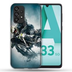 Coque Pour Samsung Galaxy A33 5G Moto Cross Ombre