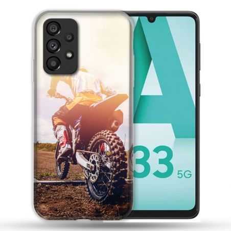 Coque Pour Samsung Galaxy A33 5G Moto Cross Soleil