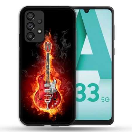 Coque Pour Samsung Galaxy A33 5G Musique Guitare Electrique