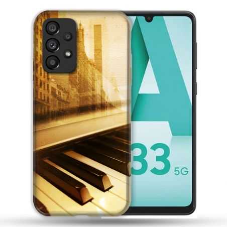 Coque Pour Samsung Galaxy A33 5G Musique Piano Retro