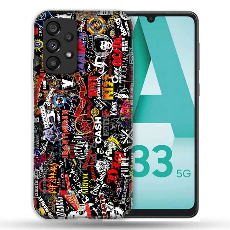 Coque Pour Samsung Galaxy A33 5G Musique Rock Groupe
