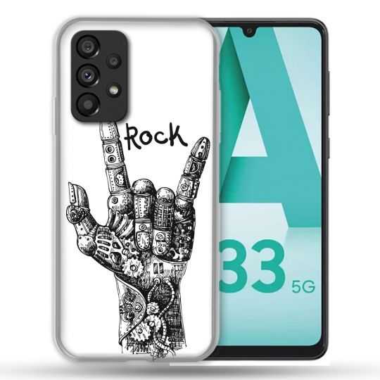 Coque Pour Samsung Galaxy A33 5G Musique Rock Main