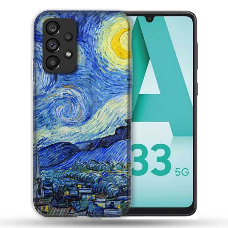 Coque Pour Samsung Galaxy A33 5G Peinture La nuit étoilée