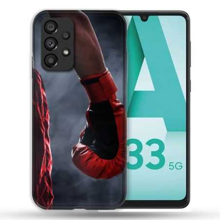 Coque Pour Samsung Galaxy A33 5G Sport Boxe Gant Rouge