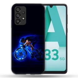 Coque Pour Samsung Galaxy A33 5G Sport Cyclisme Bleu