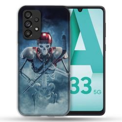 Coque Pour Samsung Galaxy A33 5G Sport Hockey Squelette