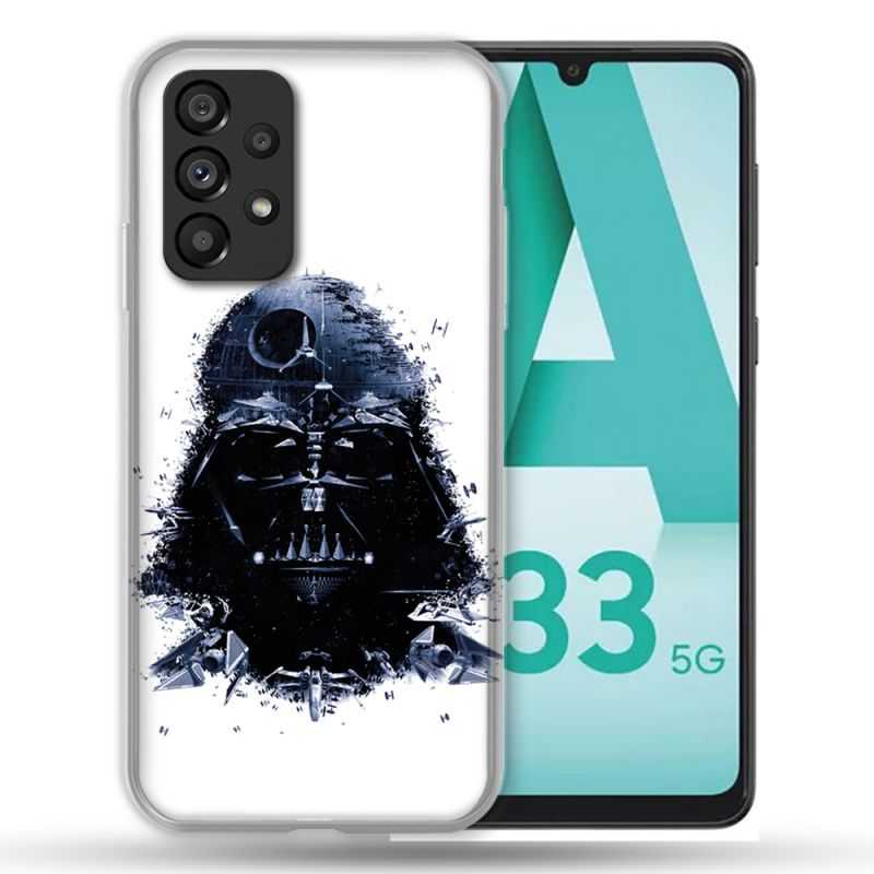 Coque Pour Samsung Galaxy A33 5G Star Wars - Dark Vador Blanc