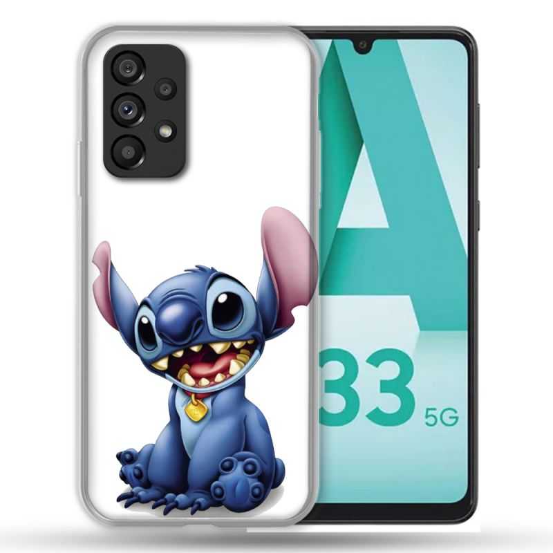 Coque Pour Samsung Galaxy A33 5G Stitch Blanc