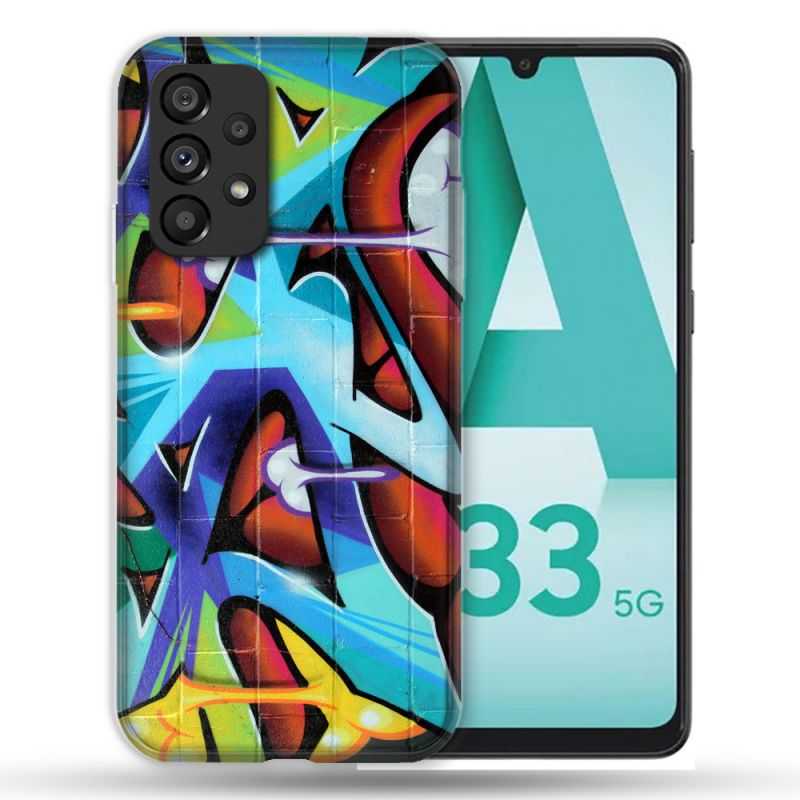 Coque Pour Samsung Galaxy A33 5G Street Art Graf Color