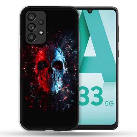 Coque Pour Samsung Galaxy A33 5G Tete de Mort Deflagration