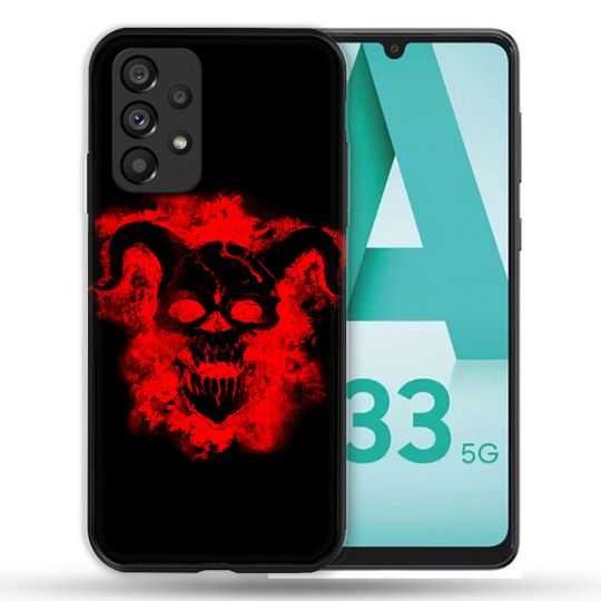 Coque Pour Samsung Galaxy A33 5G Tete de Mort Diable