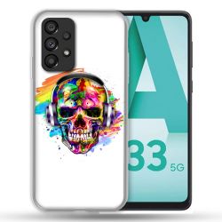 Coque Pour Samsung Galaxy A33 5G Tete de Mort Tag